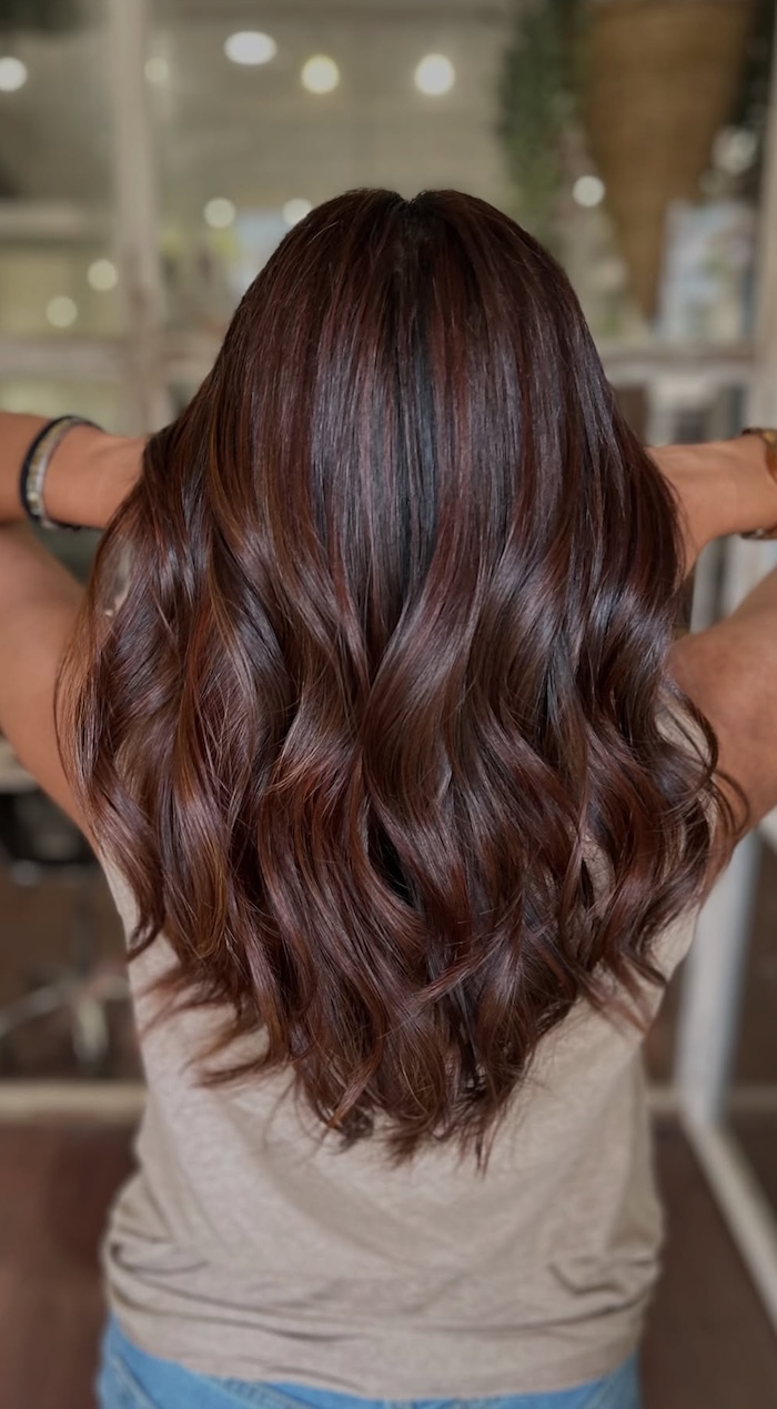 Mahogany Brown With Caramel Undertones Mahogany Brown With Caramel Undertones β Winter Brown Hair Colors