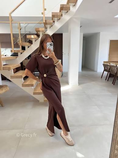 Chocolate Brown Satin Maxi Dress with Gold Button Detail Chocolate Brown Satin Maxi Dress with Gold Button Detail β Chocolate Brown Outfits