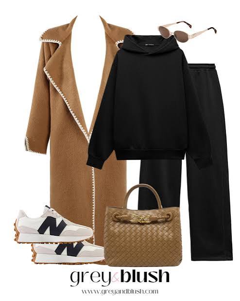 Camel Coat Over White Shirt and Brown Trousers — Camel Coat Outfits