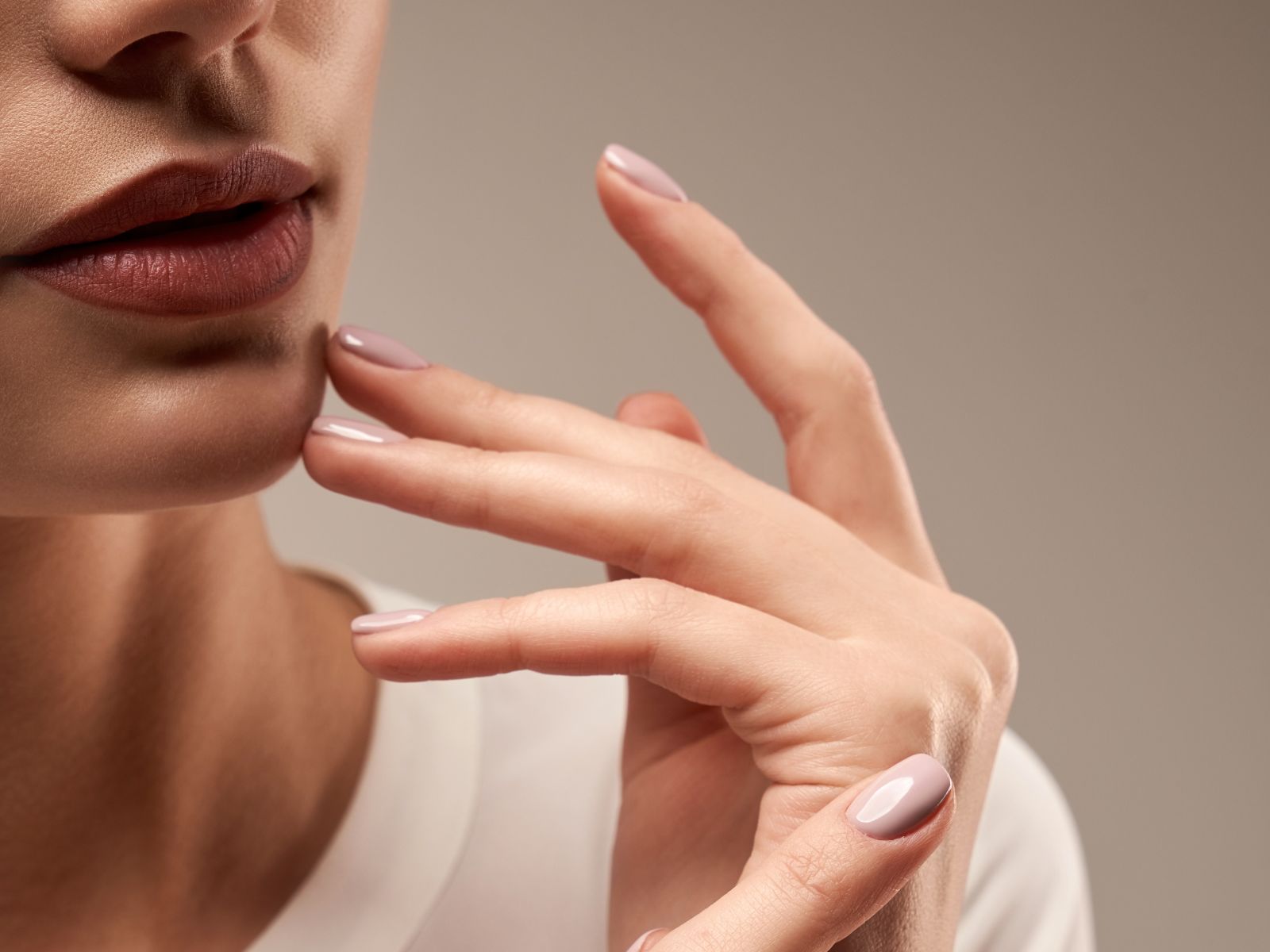 None Muted Pink Glossy Oval Nails None Muted Pink Glossy Oval Nails β Short Winter Oval Nails