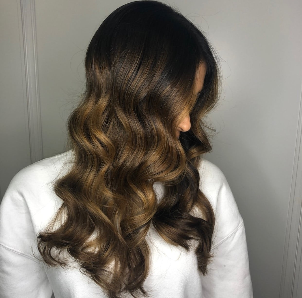 Dark Brown Base With Caramel Highlights Visual Idea Dark Brown Base With Caramel Highlights Visual Idea β Winter Hair Colors for Olive Skin