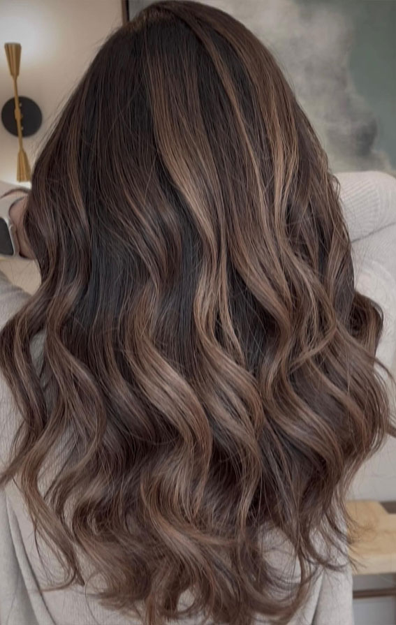 Dark Ash Brown With Lighter Highlights Dark Ash Brown With Lighter Highlights β Winter Brown Hair Colors