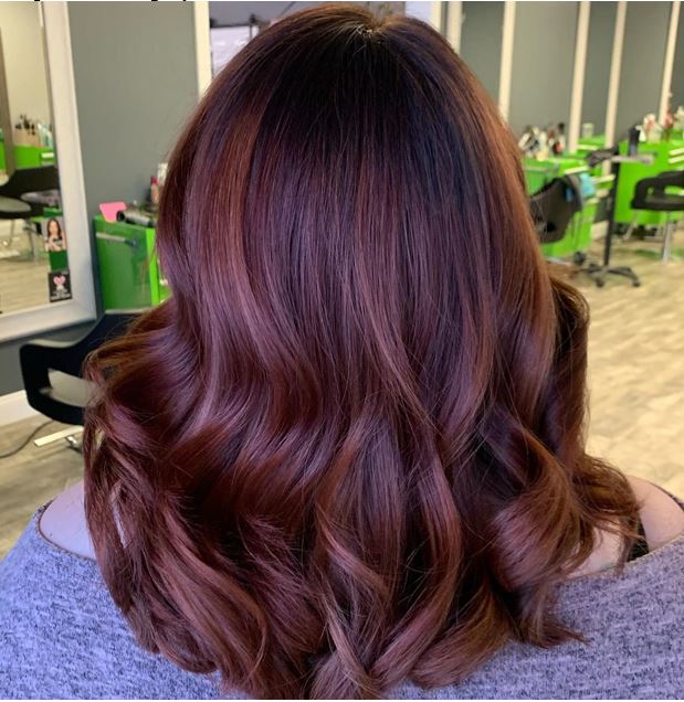 Deep Mahogany With Subtle Auburn Highlights — Mahogany Hair Color
