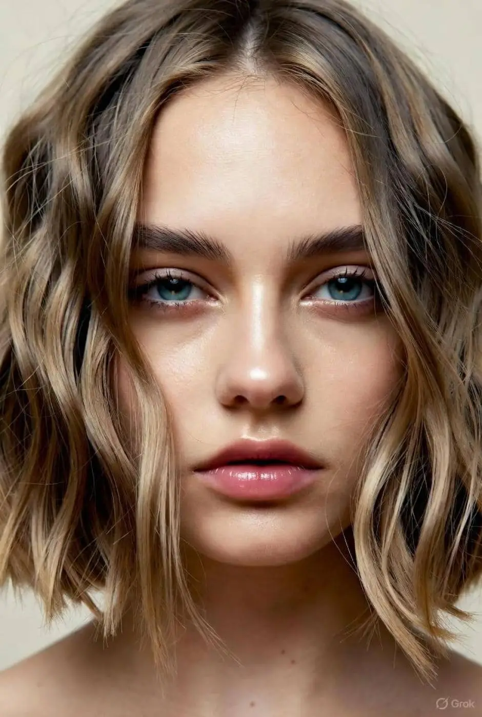 Honey Blonde Lob with Soft Waves Honey Blonde Lob with Soft Waves β Winter Haircuts for Women