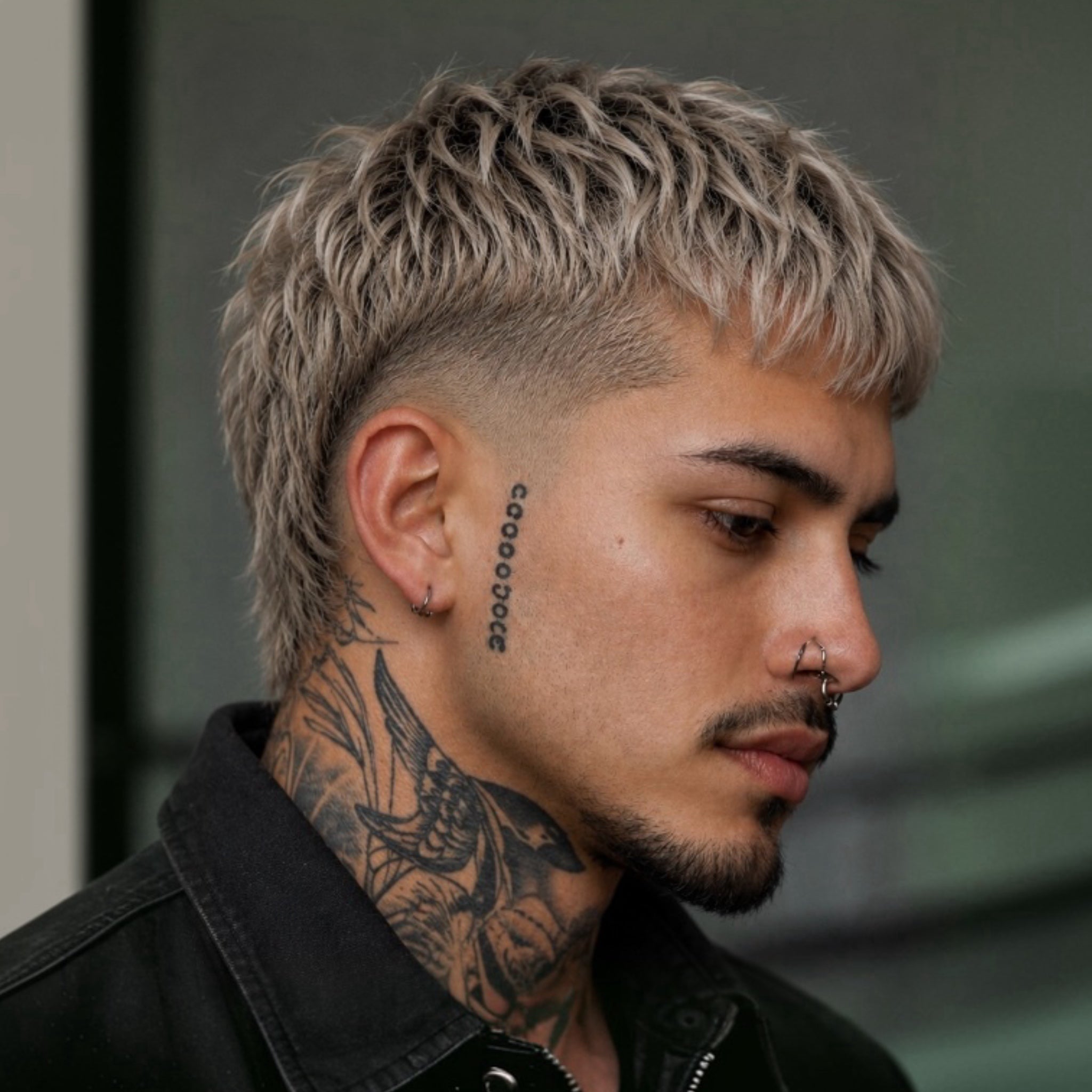 Ash Blonde Choppy Mullet — Winter Hairstyles for Men