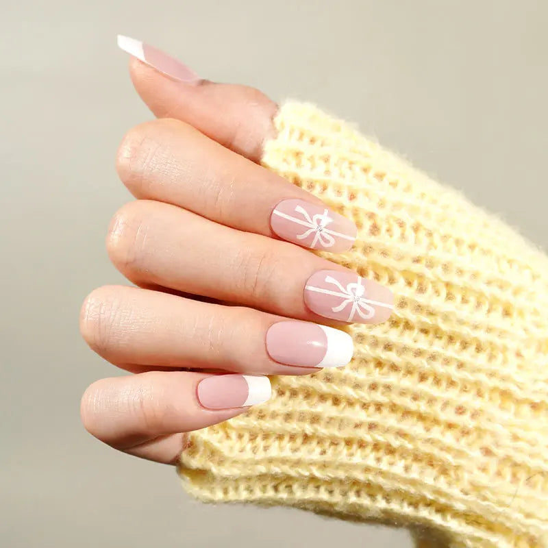 Clean Lines Precise Application Visual Idea Clean Lines Precise Application Visual Idea β Winter Bow Nails