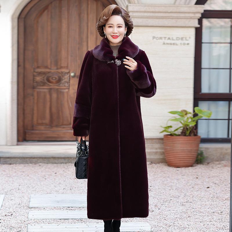 Deep Plum Faux Fur Coat for Formal Winter Events Deep Plum Faux Fur Coat for Formal Winter Events β Winter Outfits for Women Over 70
