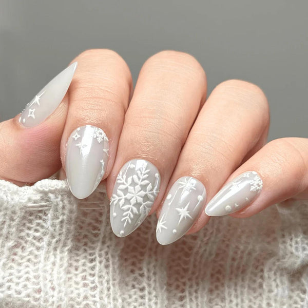 Matte Visual Idea — Cozy Winter Nails