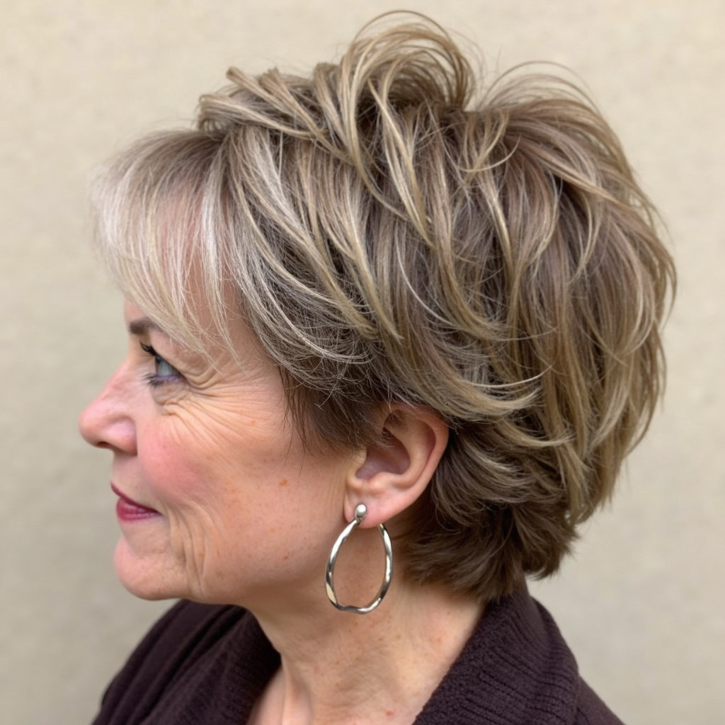 Textured Blonde Bob With Side Bangs — Winter Haircuts for Women Over 70