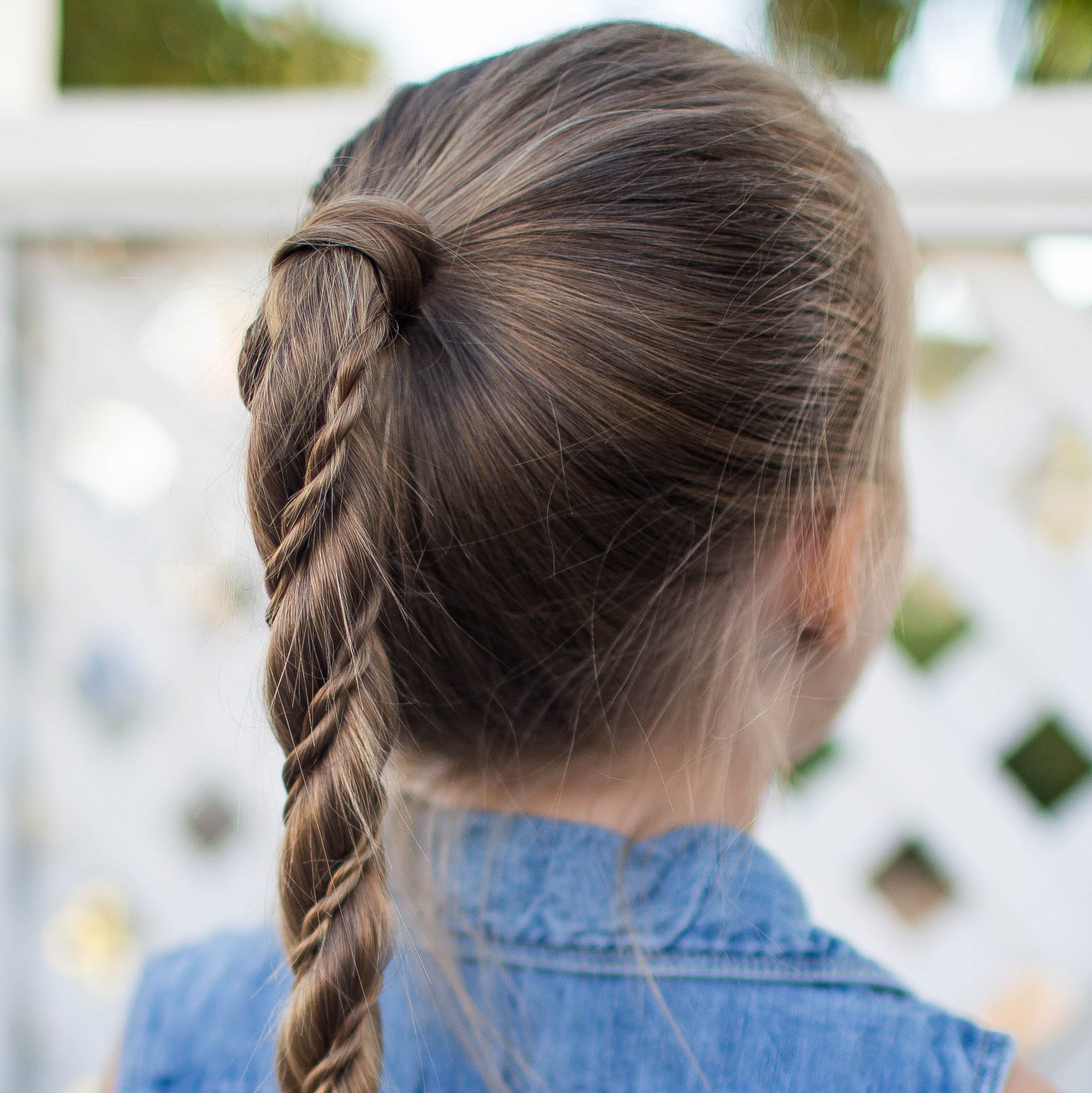 Twisted Nape Ponytail and Braid Twisted Nape Ponytail and Braid β Winter Hairstyles for Kids
