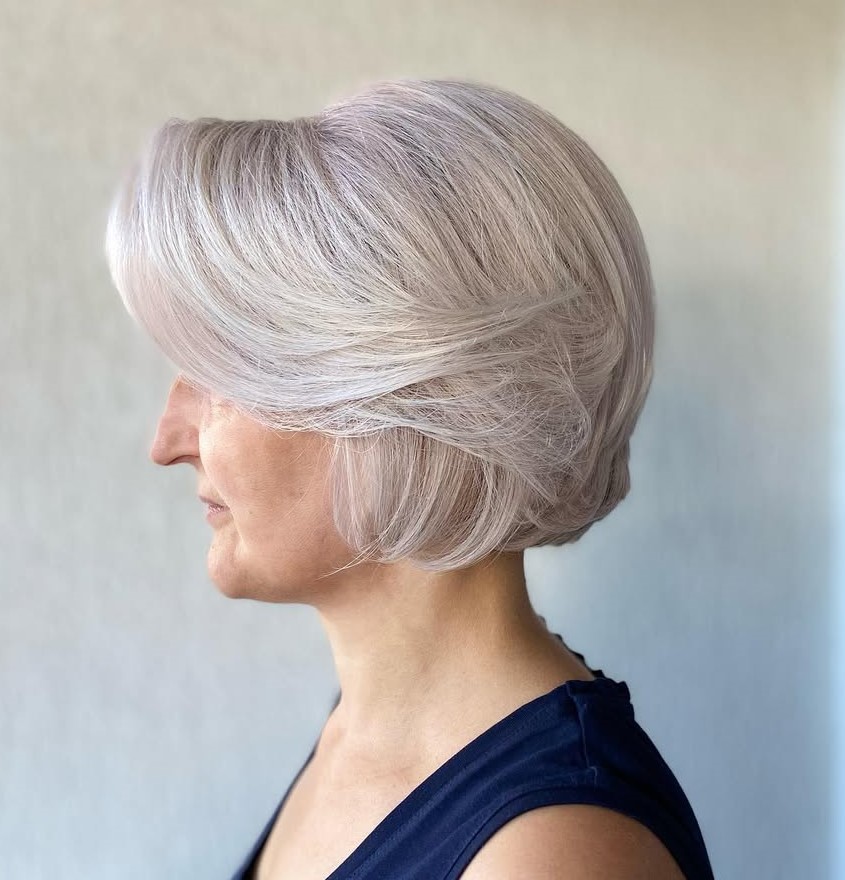 Silver Gray Visual Idea Silver Gray Visual Idea β Winter Hairstyles for Gray Hair
