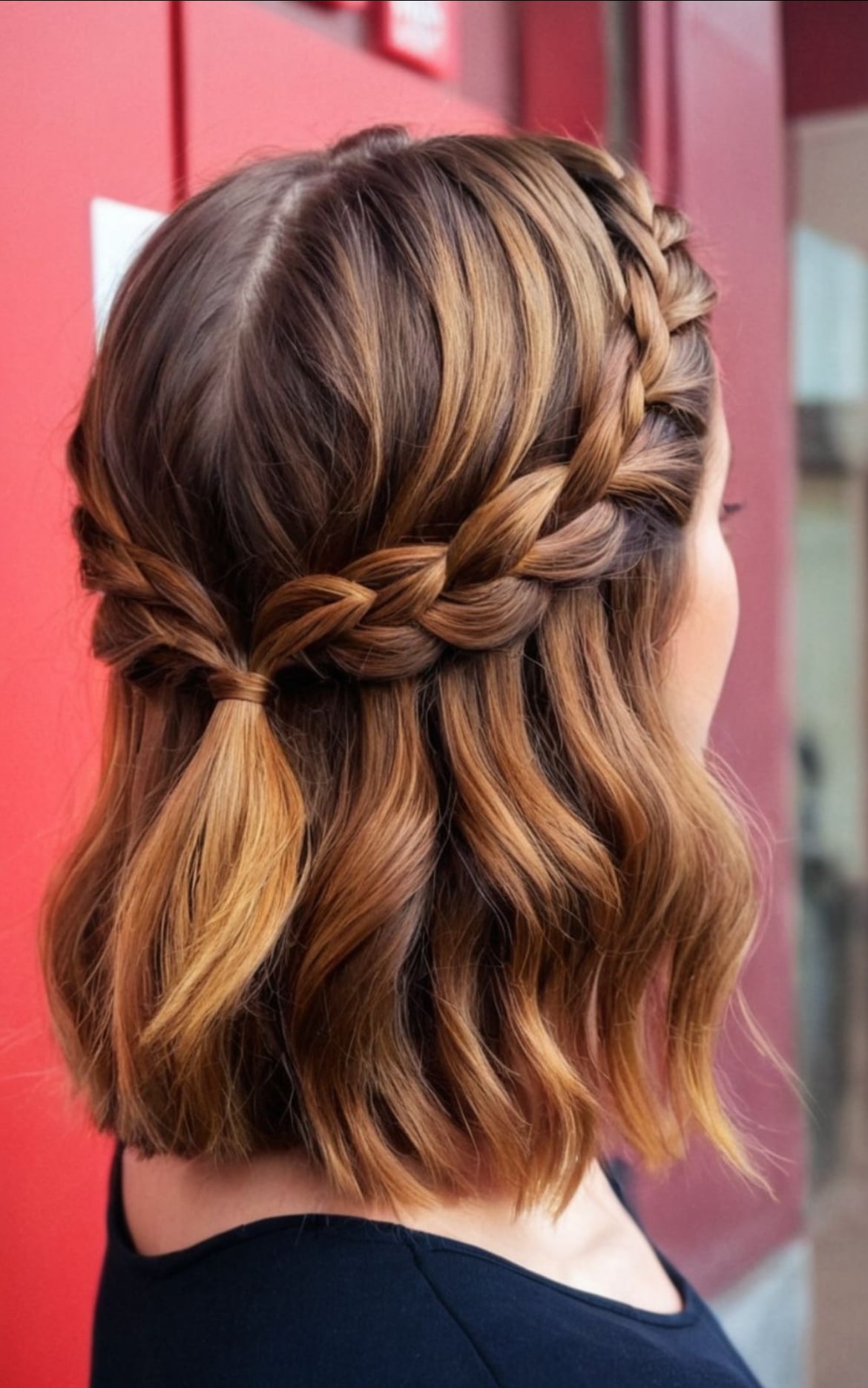 Brown With Highlights Visual Idea — Winter Hairstyles for Short Hair