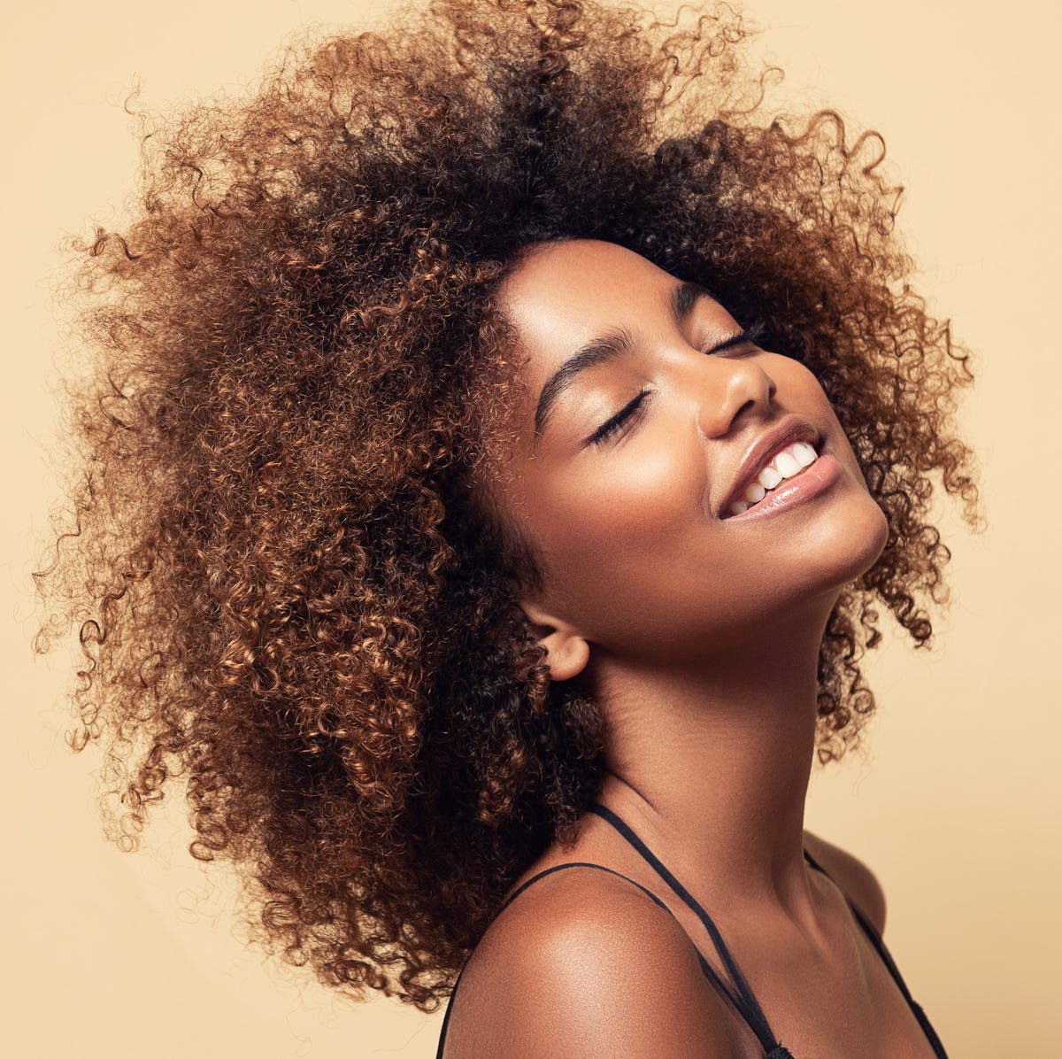 Shoulder-Length Natural Afro — Winter Haircuts for Curly Hair