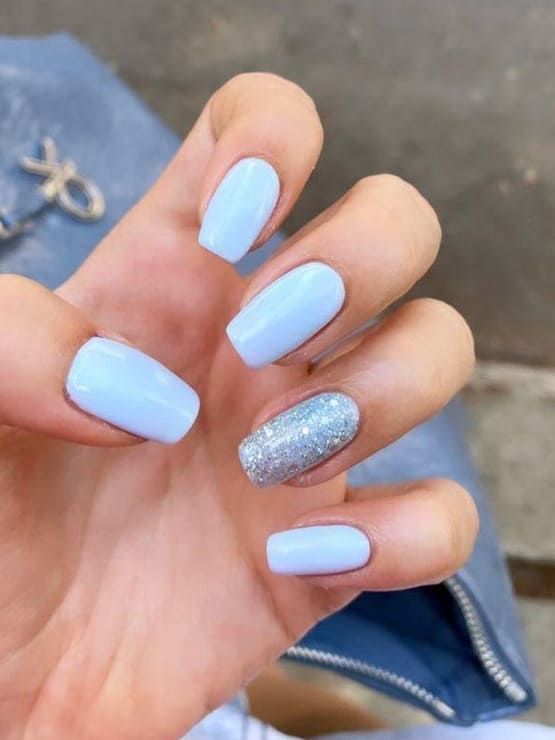 Icy Blue Gradient 3D Floral Coffin Nails Icy Blue Gradient 3D Floral Coffin Nails β Icy Blue Nails
