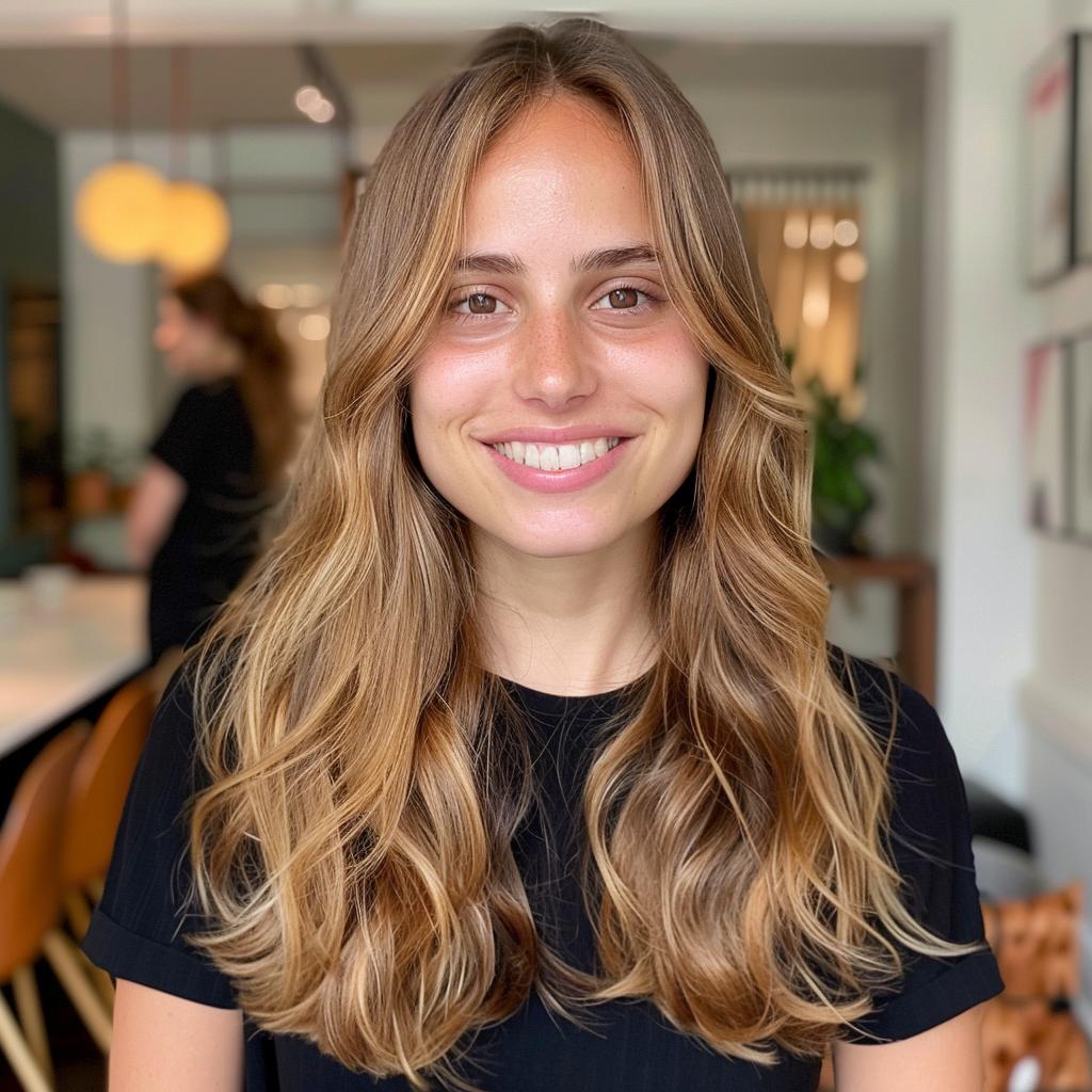 Warm Brown With Face-Framing Highlights — Low Maintenance Winter Hair Colors