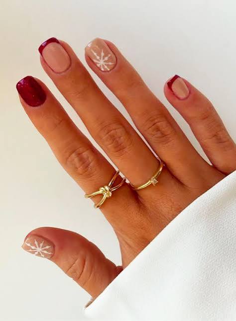 Winter Visual Idea Winter Visual Idea β Winter Party Nails
