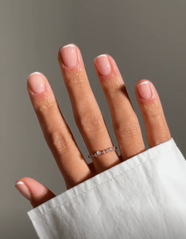 Classic White French Tips Visual Idea Classic White French Tips Visual Idea β New Years French Tip Nails 2027