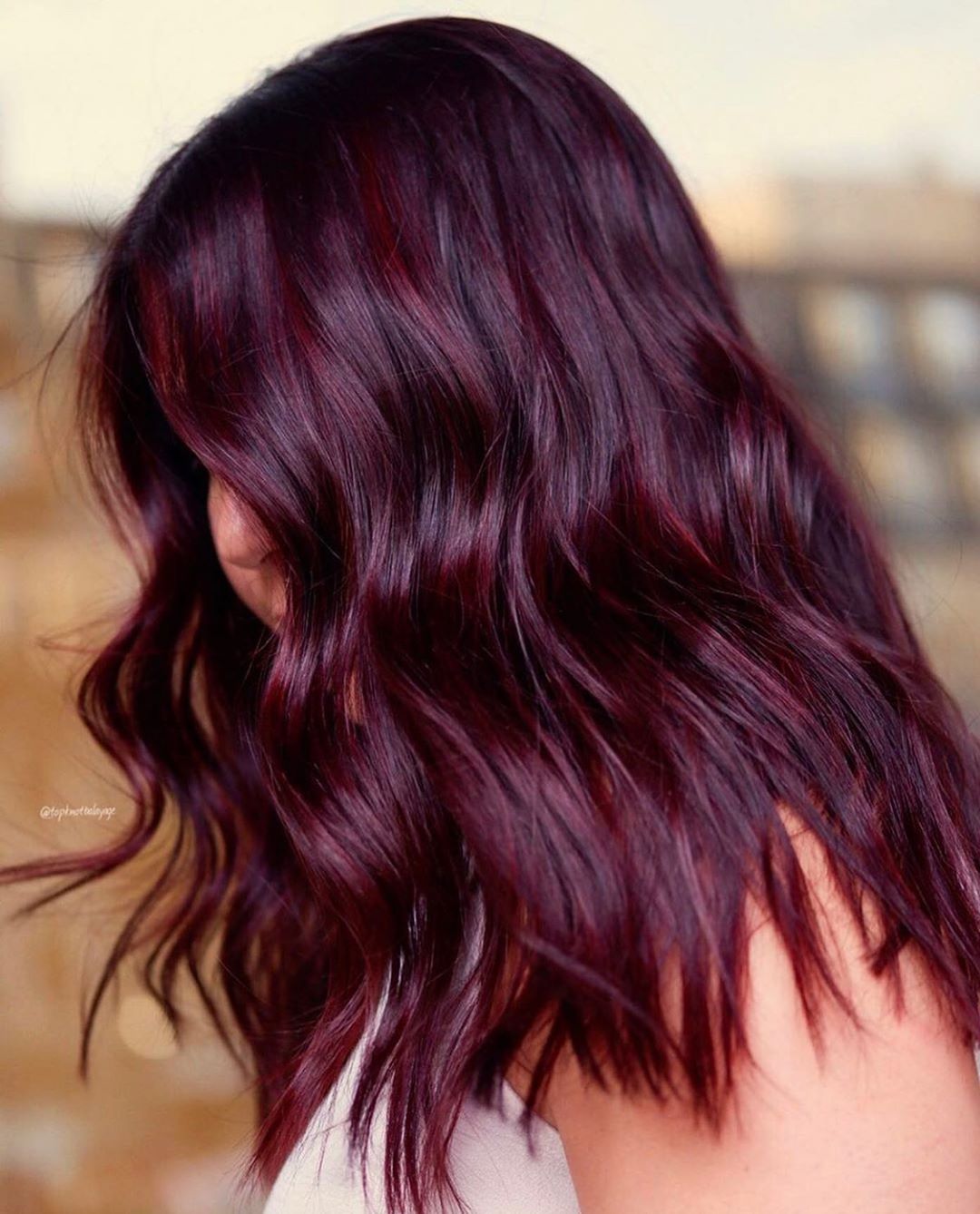 Multi-Dimensional Burgundy Hue — Burgundy Hair Color