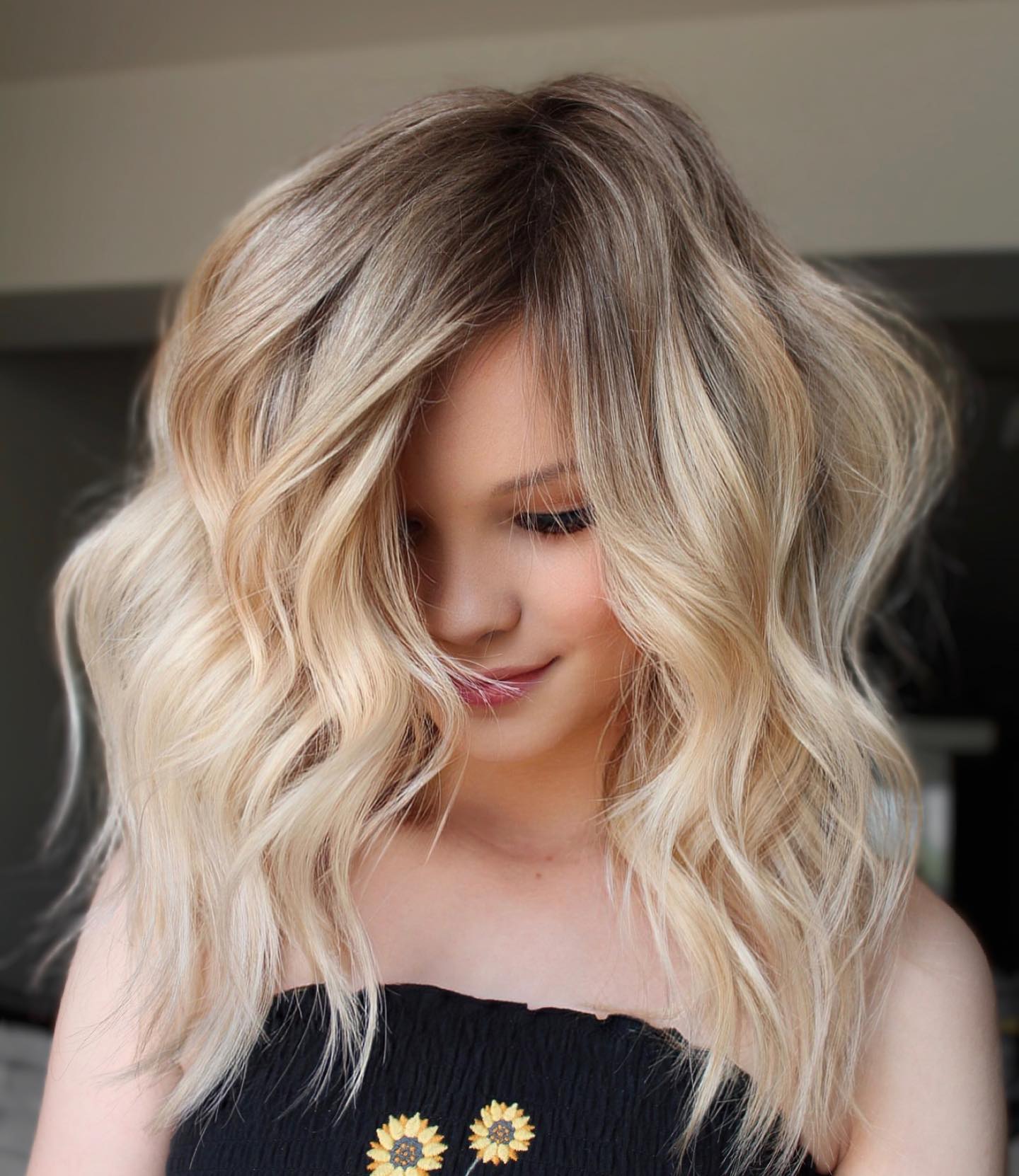 Cool Ash Blonde with Root Shadow — Winter Hair Colors for Pale Skin