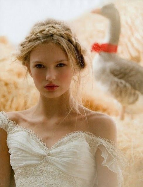 Front View Visual Idea — Winter Wedding Hairstyles