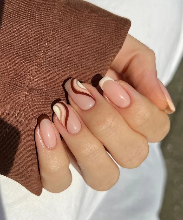 Neutral Could Be Autumn Or Winter Visual Idea — Classy Winter Nails