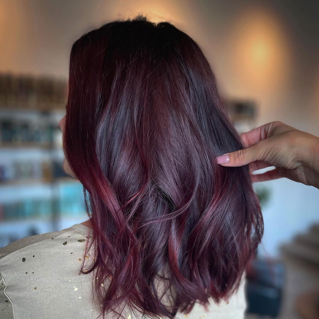 Wavy Thick Visual Idea Wavy Thick Visual Idea β Cherry Cola Hair Color