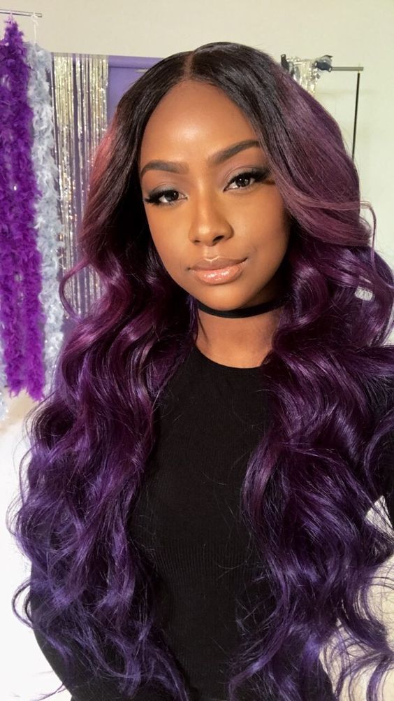 Mid-Back Dark Brown With Dimensional Auburn Mid-Back Dark Brown With Dimensional Auburn β Winter Hair Colors for Black Women