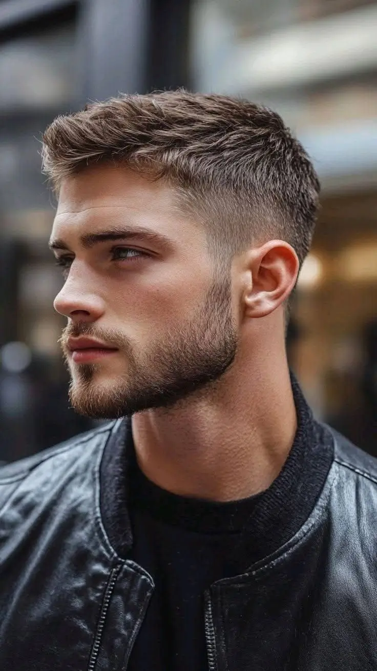 Textured Crop With Faded Sides Textured Crop With Clean Fade — Winter Hairstyles for Men