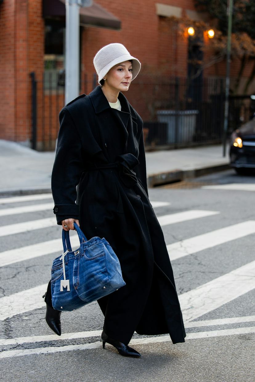 Bold Yellow Pop with a Classic Black Trench — NYC Winter Outfits