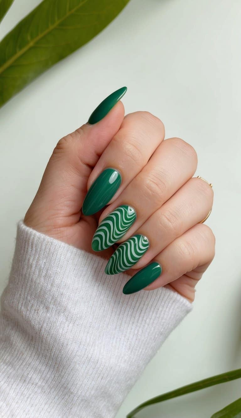 Precise Application Smooth Surface Visual Idea Precise Application Smooth Surface Visual Idea β Long Winter Almond Nails