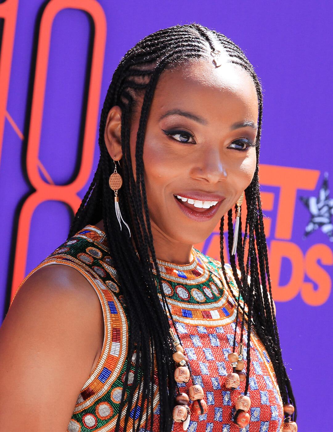 Long Neat Natural Black Box Braids — Winter Braid Colors for Black Women