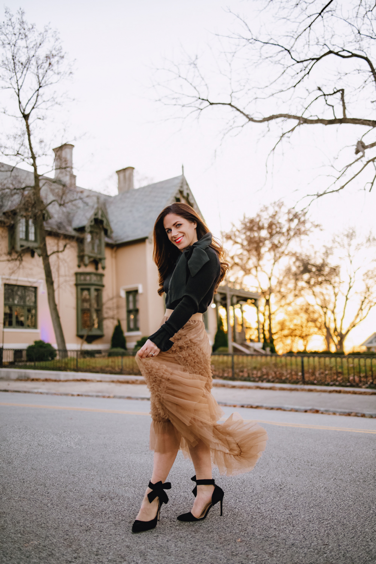 Tulle Skirt and Cropped Jacket: A Playful Birthday Outfit — Winter Birthday Outfits