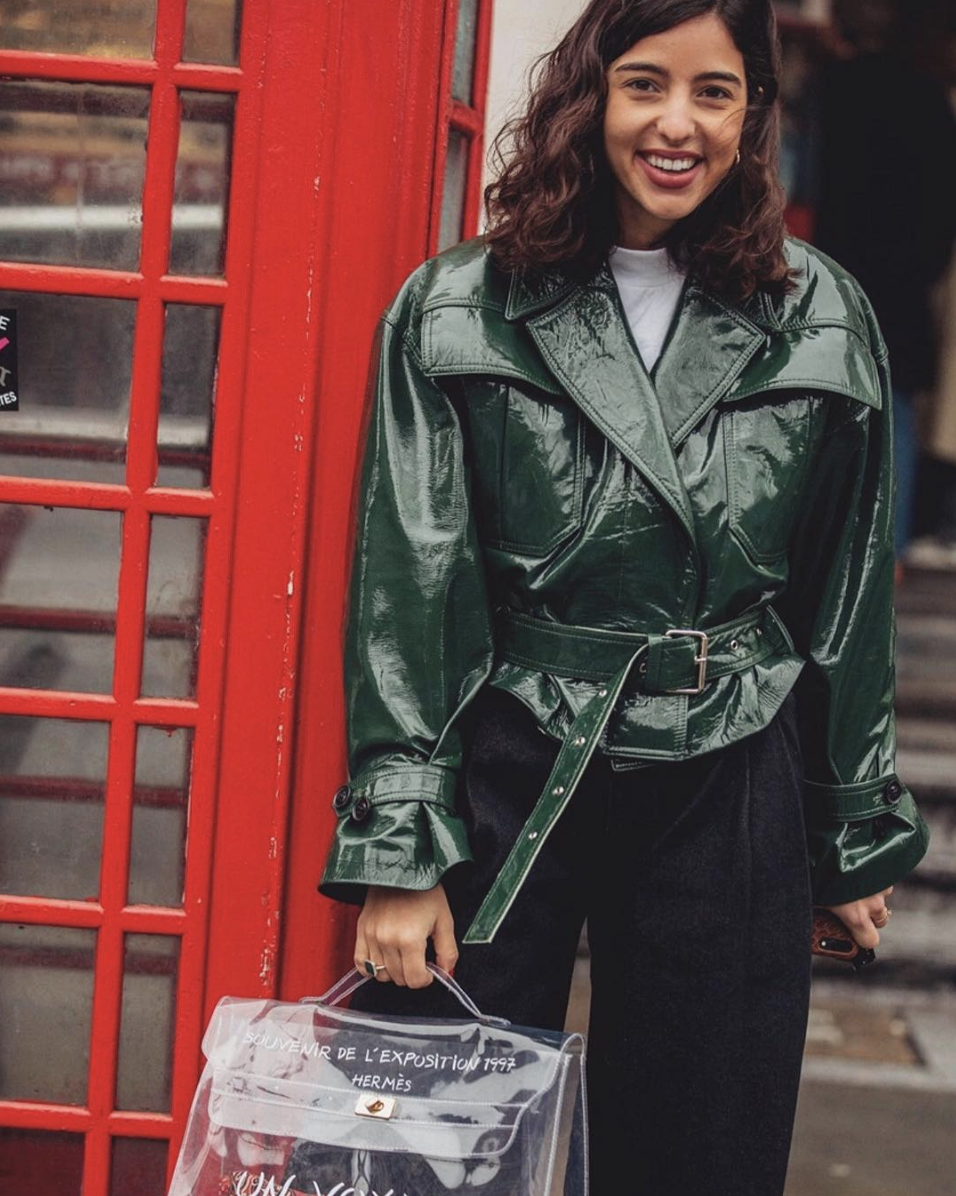 Bold Shine: Green Patent Leather Jacket Bold Shine: Green Patent Leather Jacket β Winter Concert Outfits
