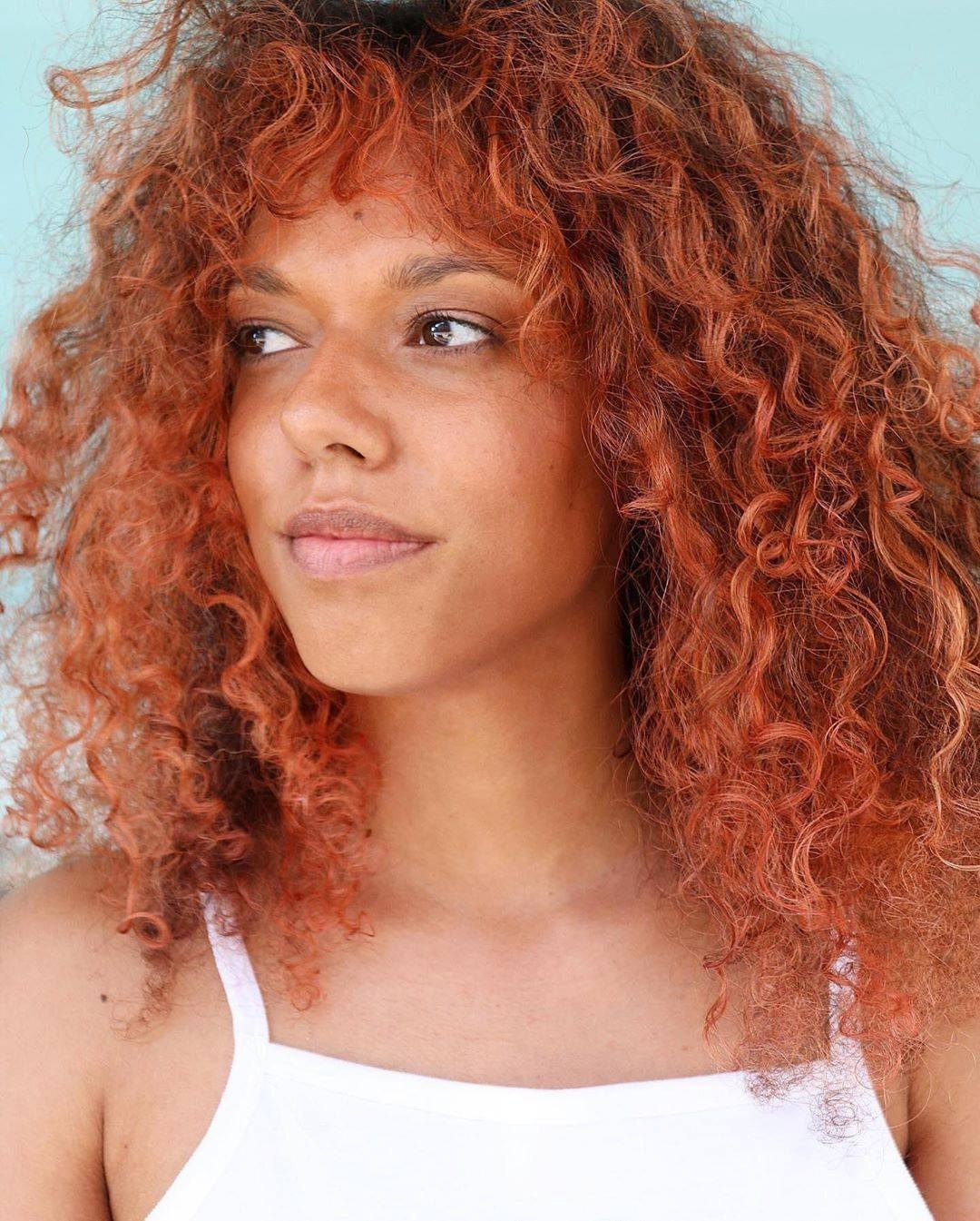 Vibrant Copper Red Shag With Curls Vibrant Copper Red Shag With Curls β Winter Hair Colors for Redheads