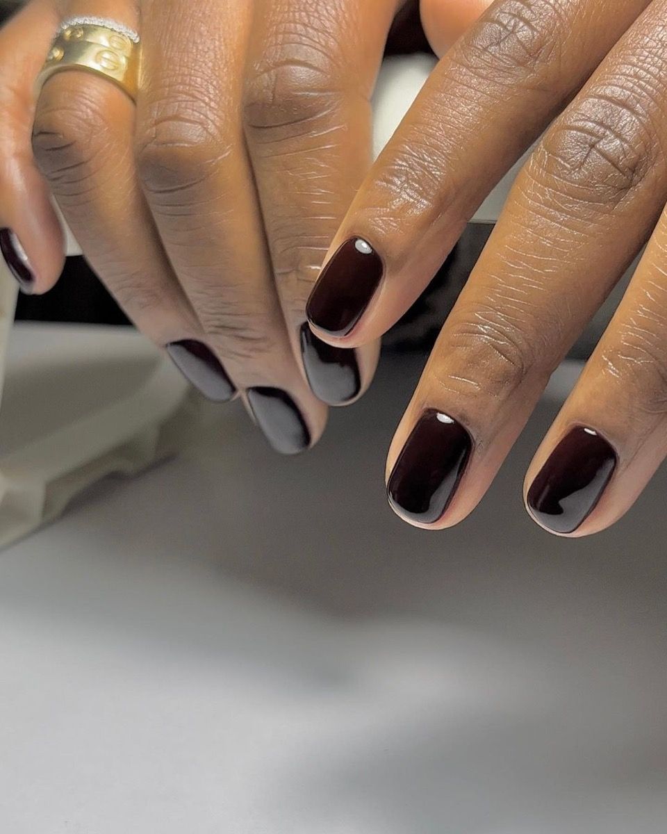 Medium Stiletto Black French Tips Medium Stiletto Black French Tips β Black Cherry Nails