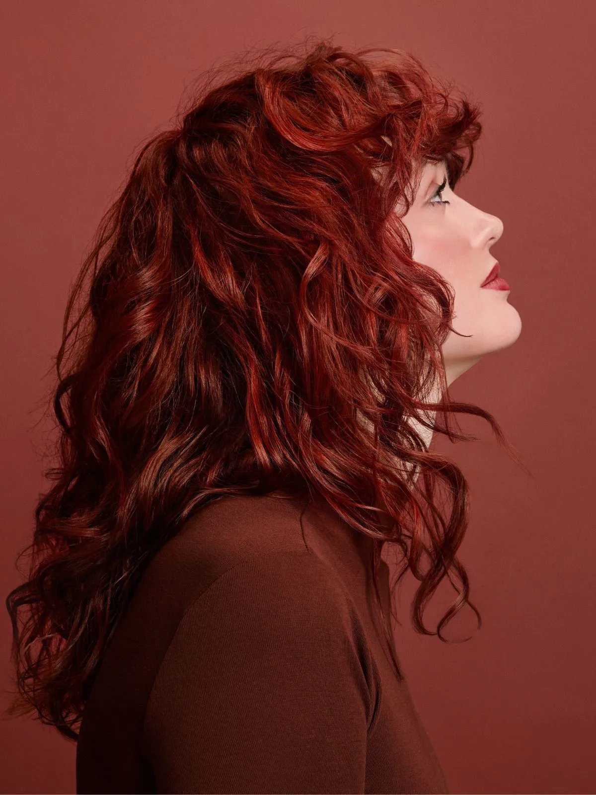 Vibrant Fiery Red Tight Curls Vibrant Fiery Red Tight Curls β Winter Red Hair Colors