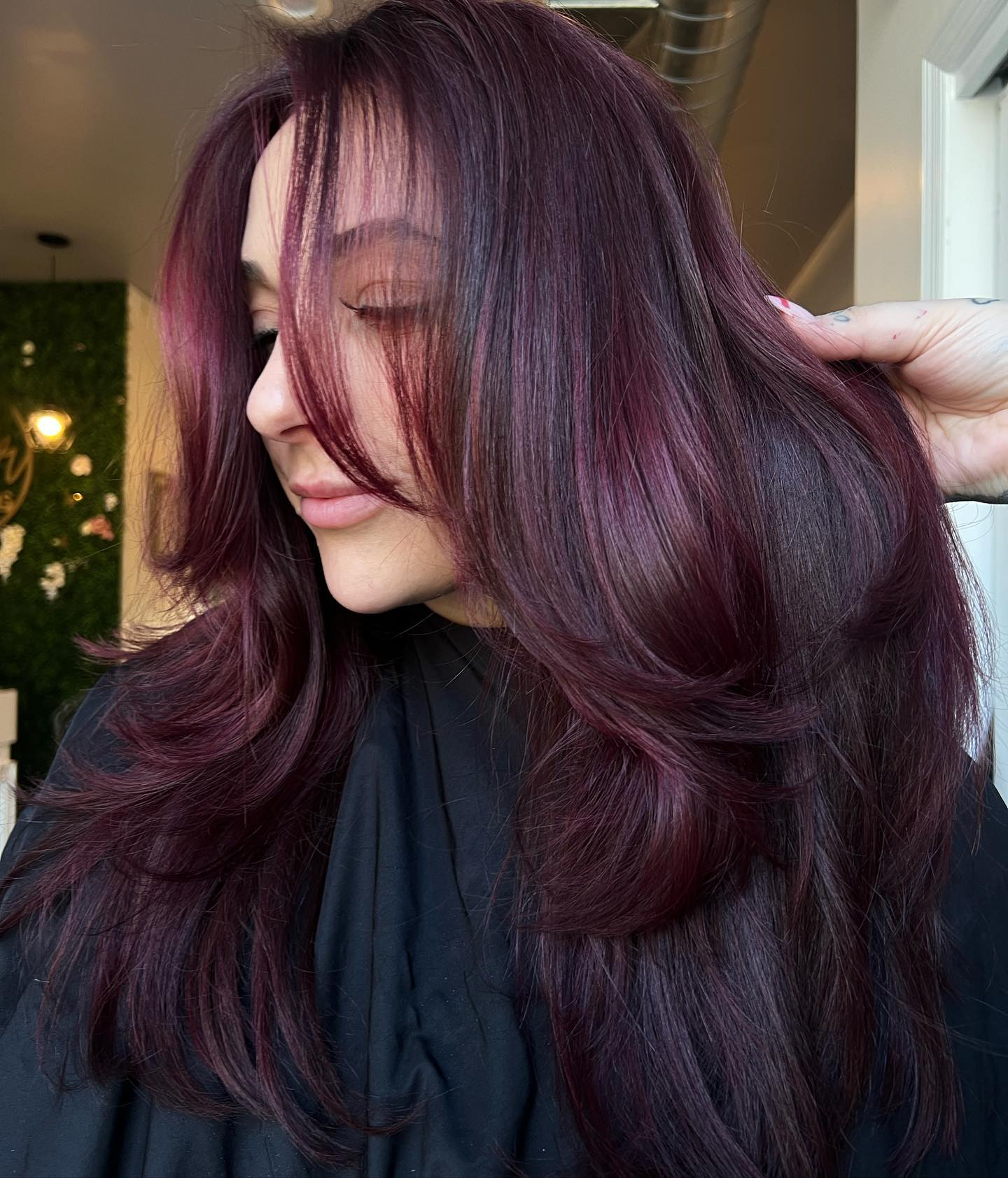 Deep Mahogany With Subtle Violet Undertones — Mahogany Hair Color
