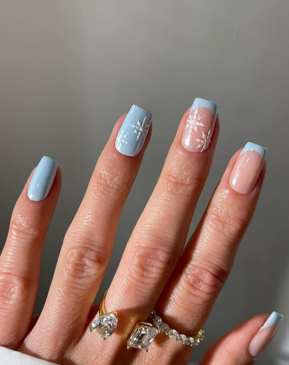 Glossy Matte Visual Idea Glossy Matte Visual Idea β Christmas Square Nails 2026