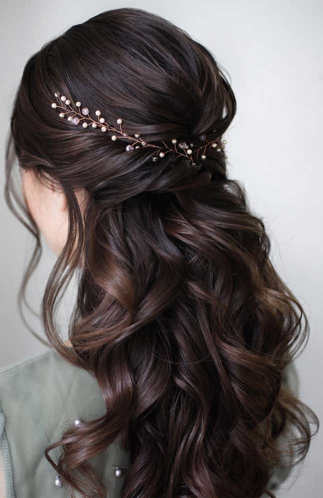 Dark Brown With Subtle Auburn Undertones Visual Idea — Winter Updos