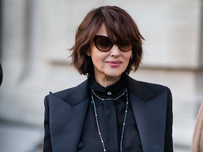 Shaggy Dark Brown Bob With Wispy Bangs — Winter Haircuts for Women Over 60