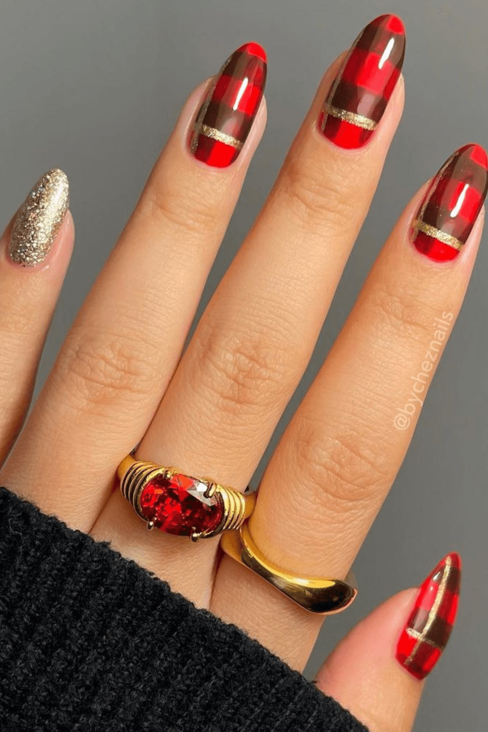 Visible Visual Idea — Medium Length Winter Nails