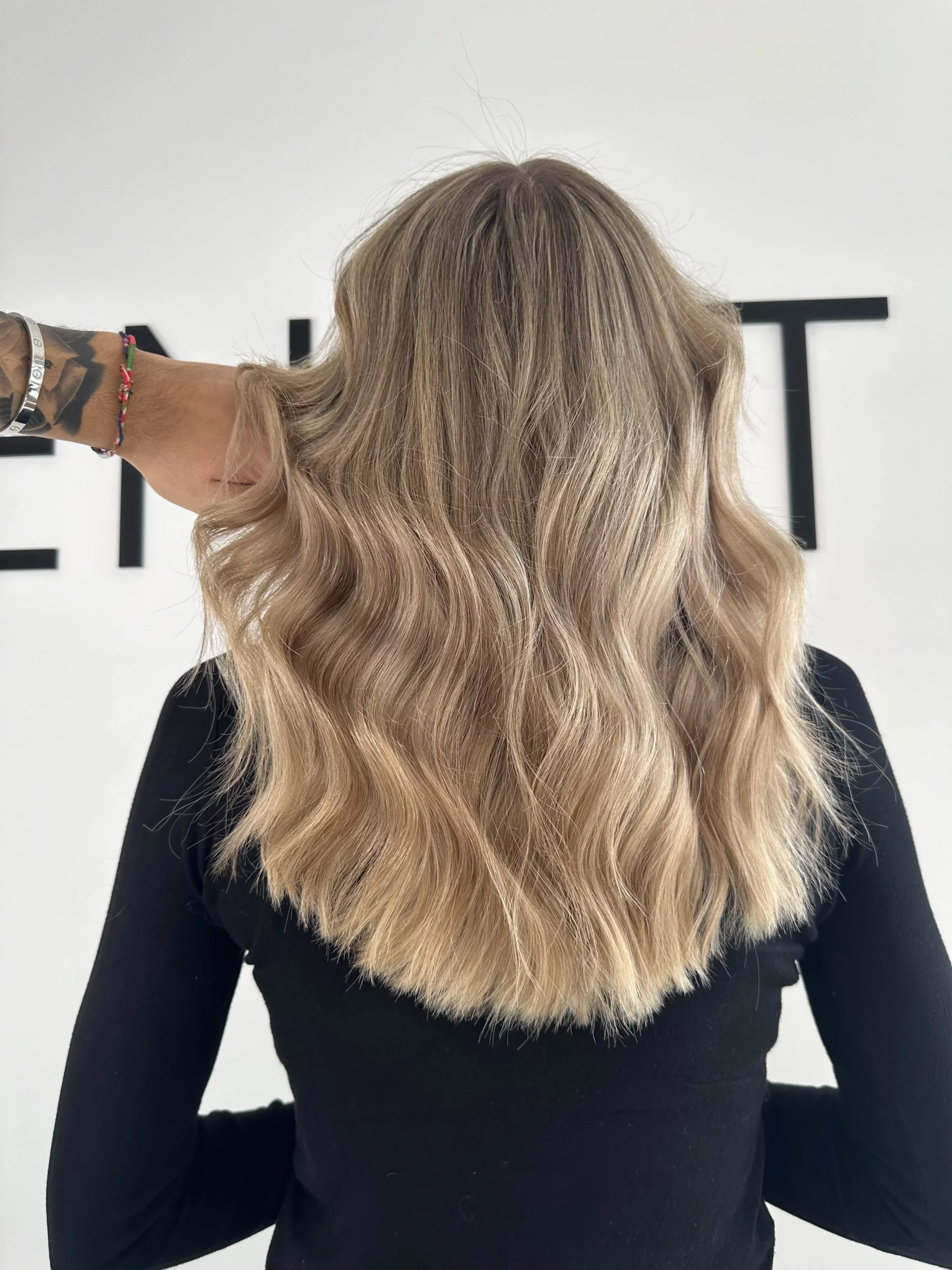 Mid-Back Ash Blonde With Root Shadow — Low Maintenance Winter Hair Colors
