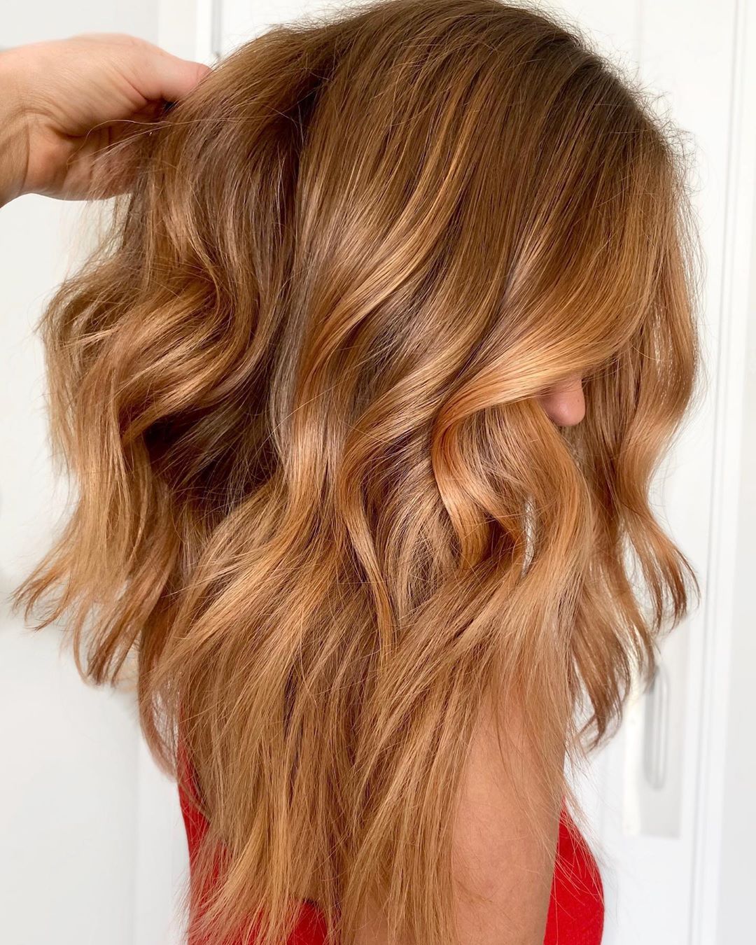 Warm Brown With Caramel Highlights — Low Maintenance Winter Hair Colors