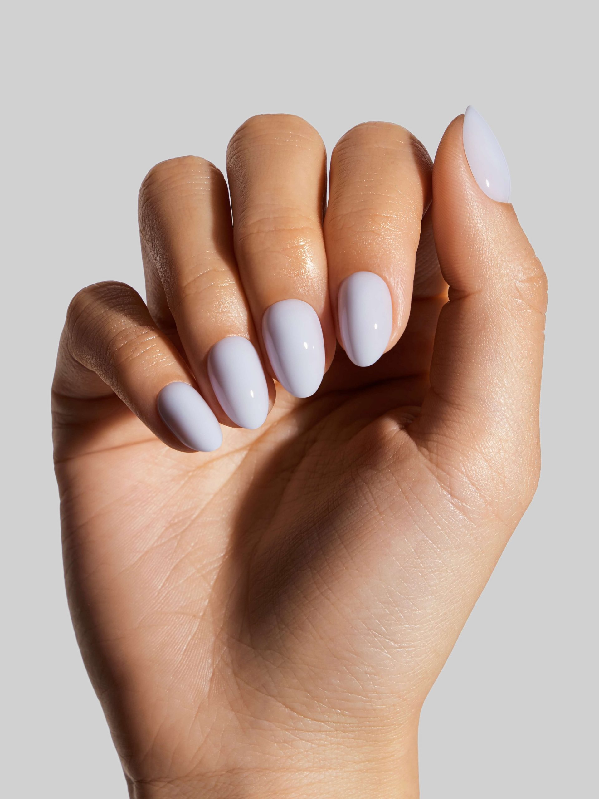 Opaque Visual Idea — Short Winter Almond Nails