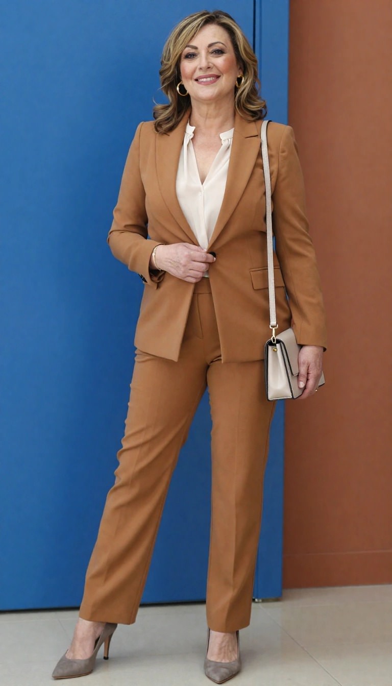 Oversized Blazer with Wide-Leg Jeans for a Trendy Mom Outfit — Winter Outfits for Moms