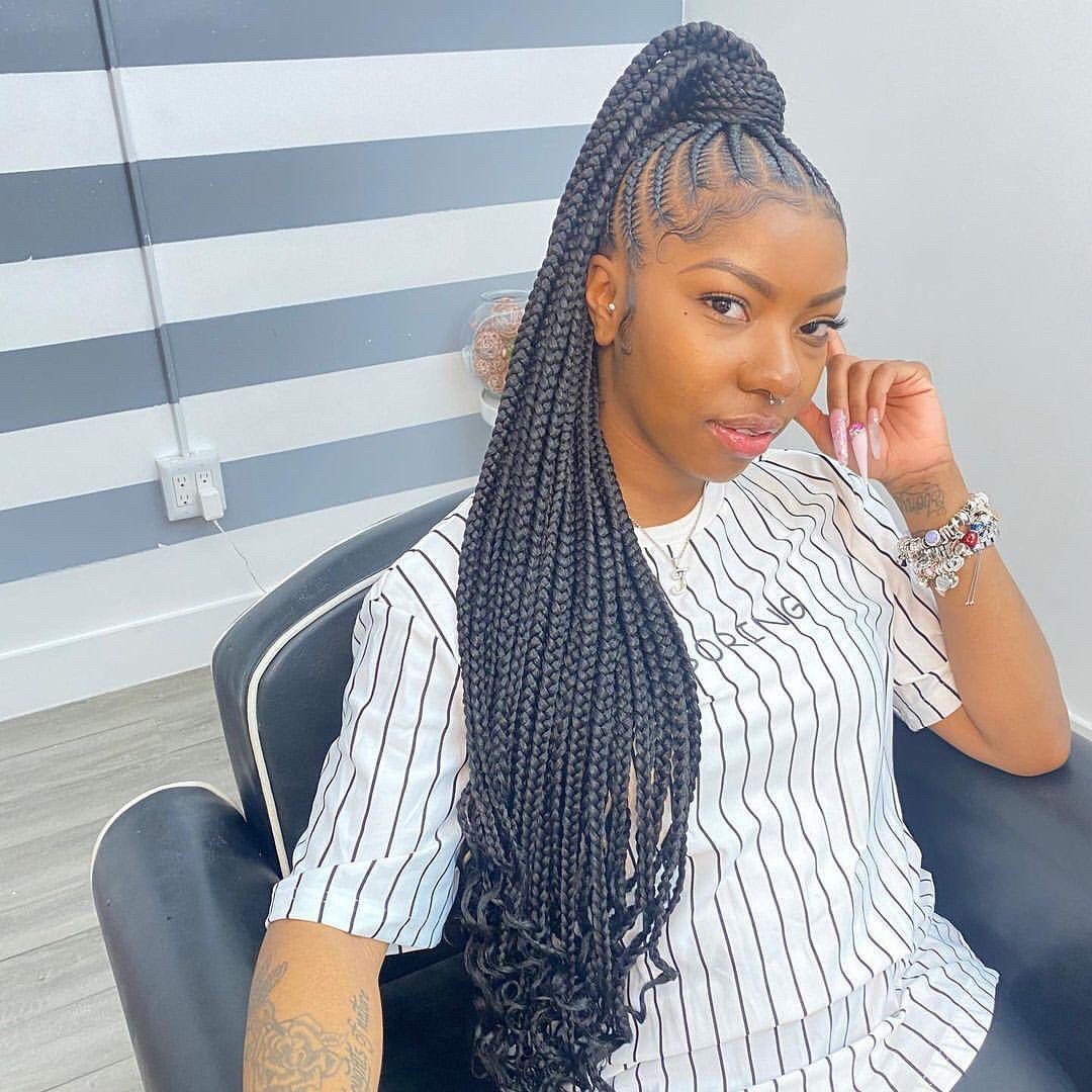 Mid-Back Visual Idea Mid-Back Visual Idea β Winter Protective Hairstyles
