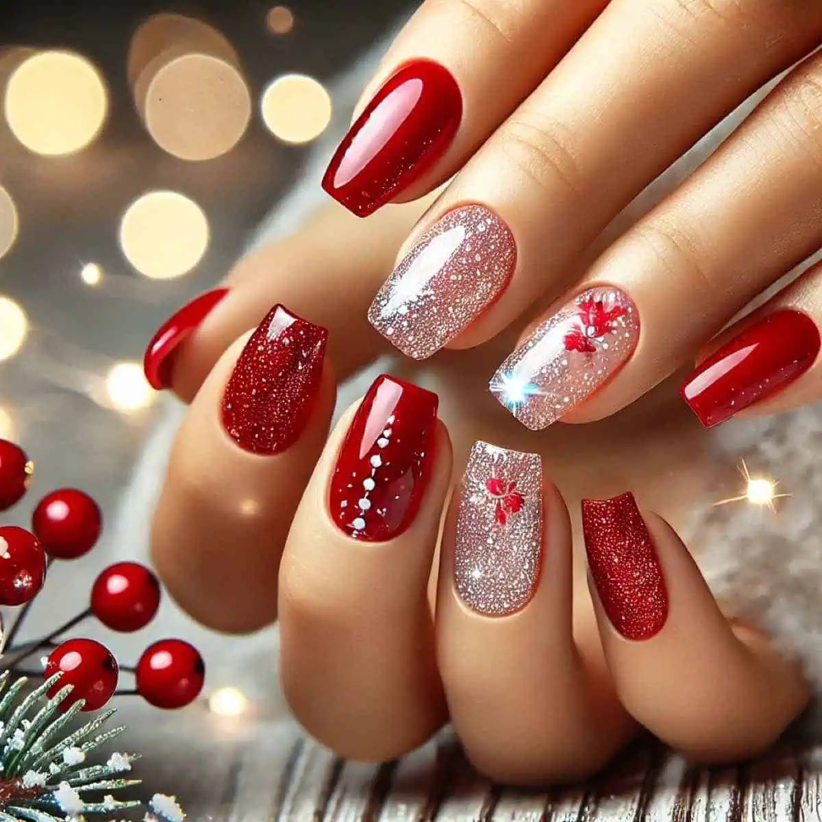 Clean Visual Idea Clean Visual Idea β Christmas Stiletto Nails 2026