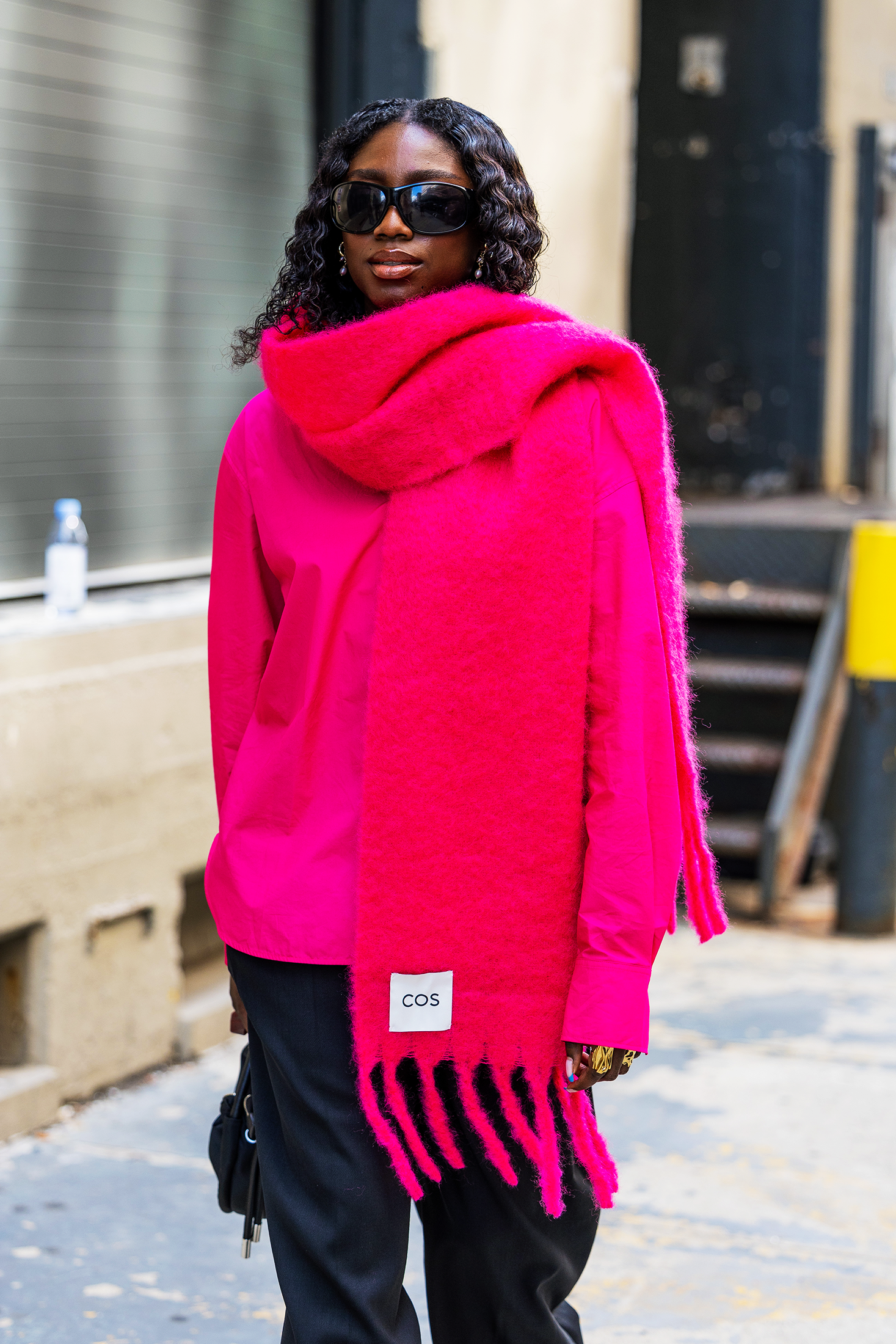 Hot Pink Shirt and Scarf for a Fashion-Forward Statement — January Outfits