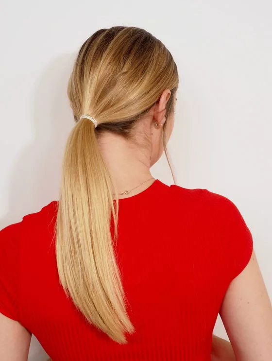 Sleek Low Ponytail — Winter Ponytail Hairstyles