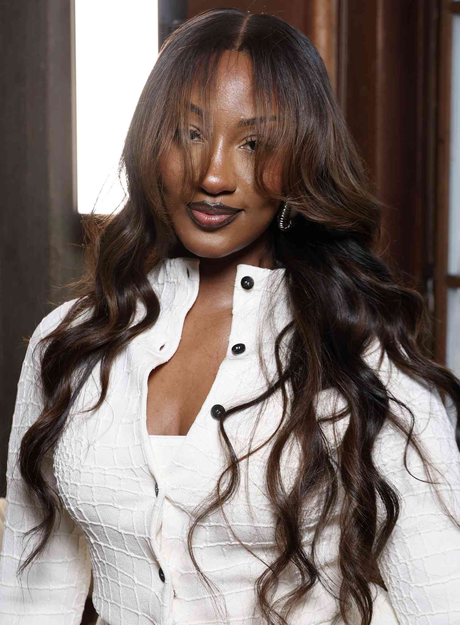 Dark Brown Balayage Loose Waves Dark Brown Balayage Loose Waves β Winter Hairstyles